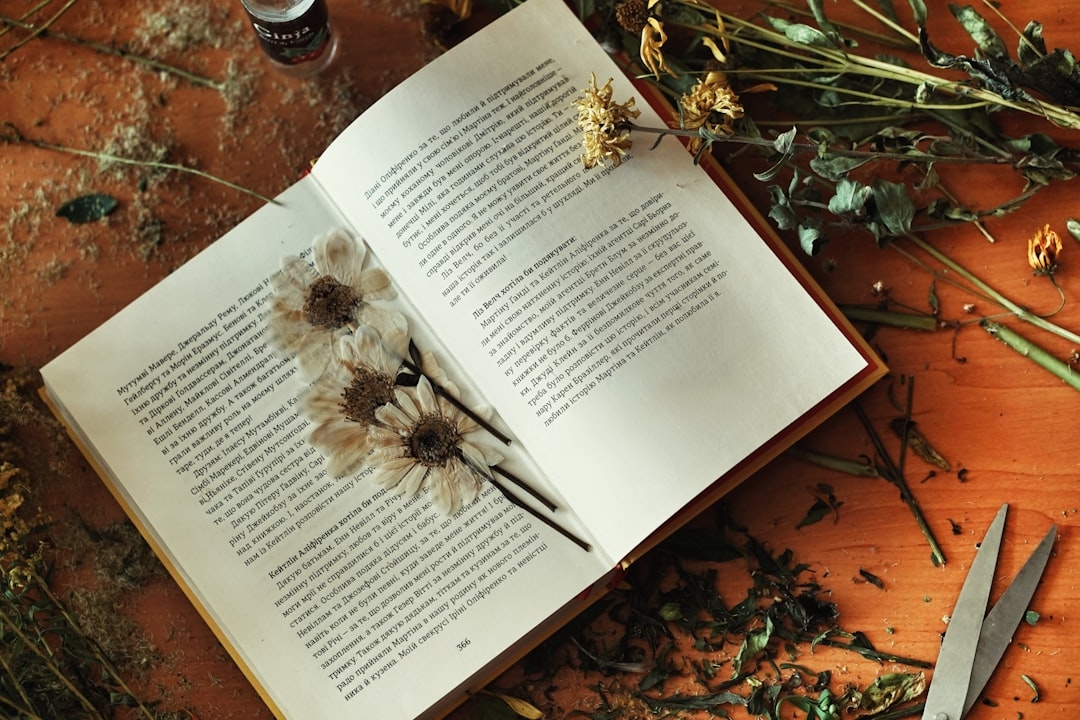 Book pressing flowers properly